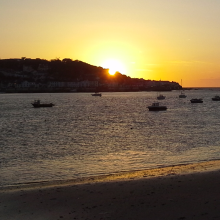 Sunset over appledore